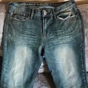 Departed slim straight 34x30 jeans